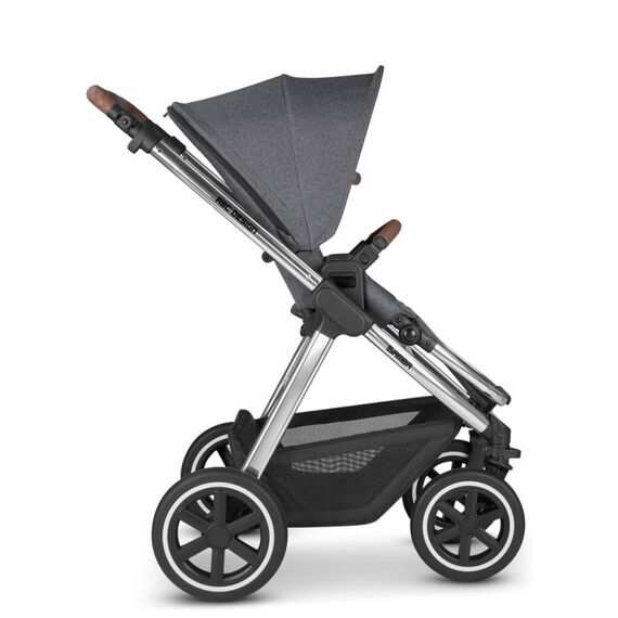 Carucior 2 in 1 Samba Asphalt Diamond ABC Design, Culoare: Gri/Negru - poza 6 - ExclusivMAG.ro