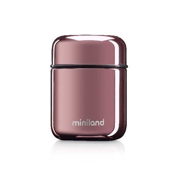 Termos Mancare Solida Deluxe 280 ml Rose Miniland, Culoare: Roz, Cantitate: 280ml - poza 2 - ExclusivMAG.ro