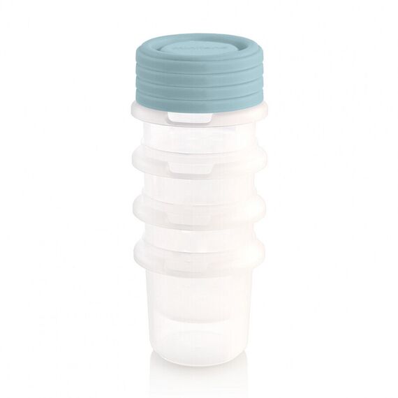 Set 4 Recipiente Ermetice gradate Terra Ocean 250 ml Miniland, Culoare: Turcoaz - poza 2 - ExclusivMAG.ro
