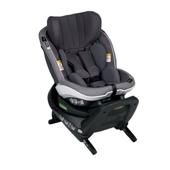 Scaun auto BeSafe iZi Turn M i-Size - Metallic Mélange, Culoare: Gri/Negru, Grupa: 61-105cm (4luni - 4ani) - poza 2 - ExclusivMAG.ro