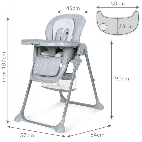 Scaun de masa Kidwell Ami Stars, Culoare: Gri deschis - poza 10 - ExclusivMAG.ro