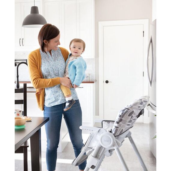 Scaun de masa Joie Mimzy Snacker 2 in 1 Starry Night, Culoare: Alb/Gri - poza 7 - ExclusivMAG.ro