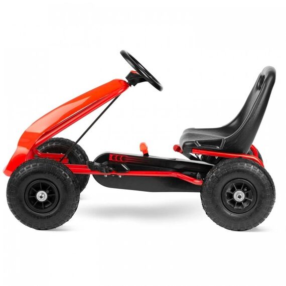 Kart cu pedale si roti gonflabile Gokart RK-593 Ricokids 759300, Rosu - poza 4 - ExclusivMAG.ro