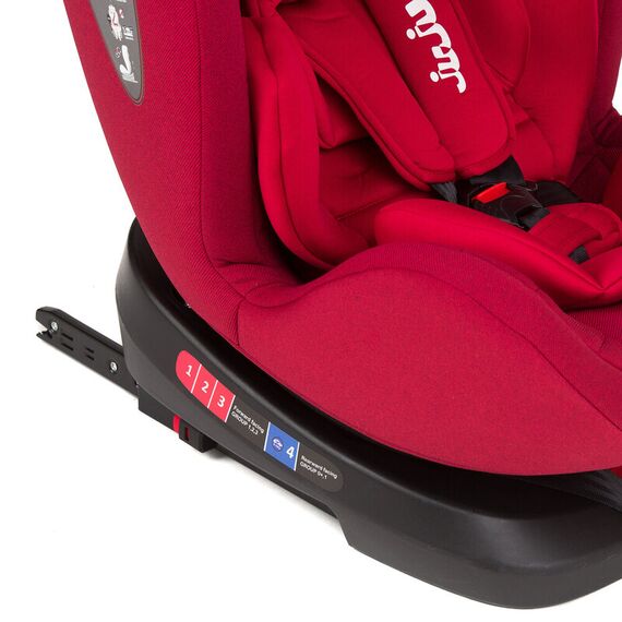 Scaun Auto Juju Total rotativ 360, Rosu, Culoare: Rosu, Grupa: 0-36kg (0 luni - 12 ani) - poza 7 - ExclusivMAG.ro