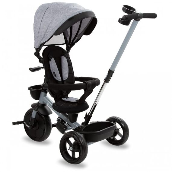 Tricicleta cu sezut rotativ si roti cu spuma EVA Kidwell Axel - Gri, Culoare: Gri - poza 3 - ExclusivMAG.ro