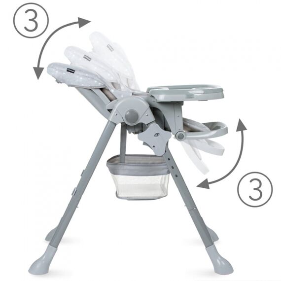 Scaun de masa Kidwell Ami Stars, Culoare: Gri deschis - poza 3 - ExclusivMAG.ro