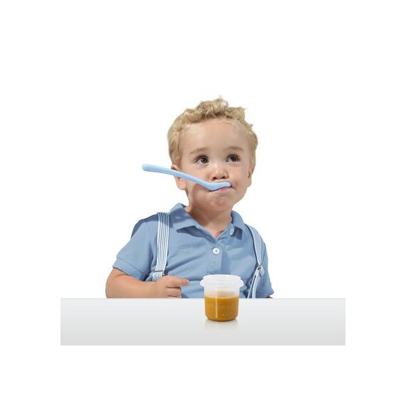 Set 4 Recipiente Plastic 250 ml Azure Miniland, Culoare: Albastru, Cantitate: 250ml - poza 4 - ExclusivMAG.ro