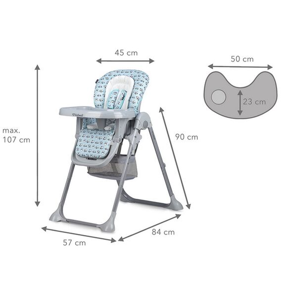 Scaun de masa Kidwell Ami Panda, Culoare: Blue - poza 8 - ExclusivMAG.ro