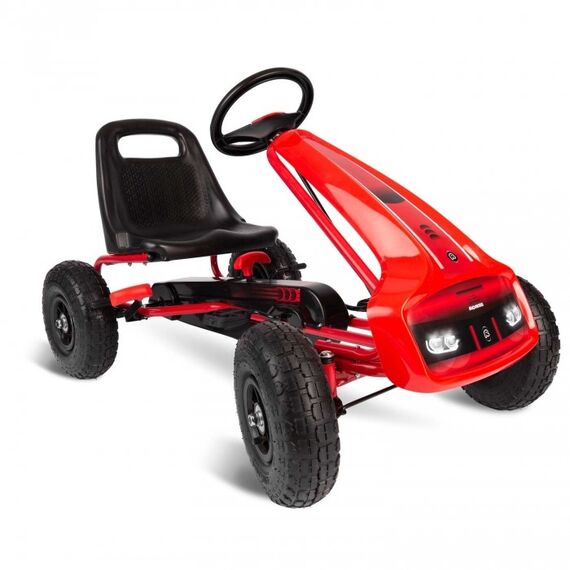 Kart cu pedale si roti gonflabile Gokart RK-593 Ricokids 759300, Rosu  - ExclusivMAG.ro
