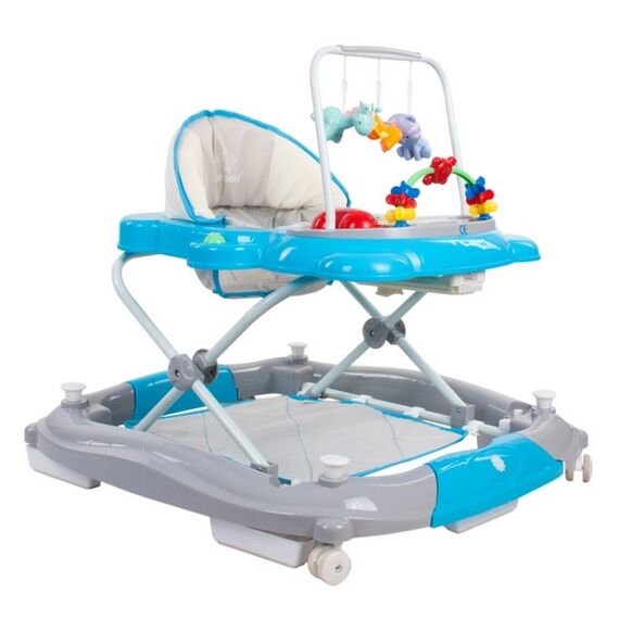 Premergator Sun Baby Pisicuta 021 cu functie de balansoar - Blue Grey, Culoare: Blue - poza 2 - ExclusivMAG.ro