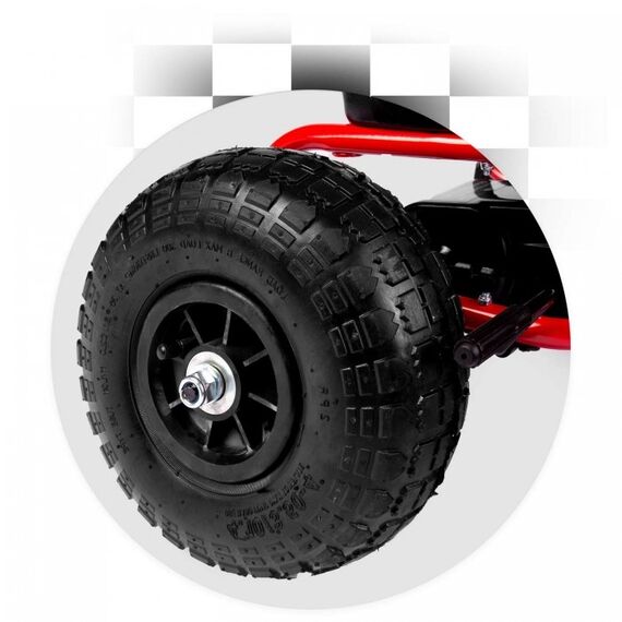 Kart cu pedale si roti gonflabile Gokart RK-593 Ricokids 759300, Rosu - poza 6 - ExclusivMAG.ro