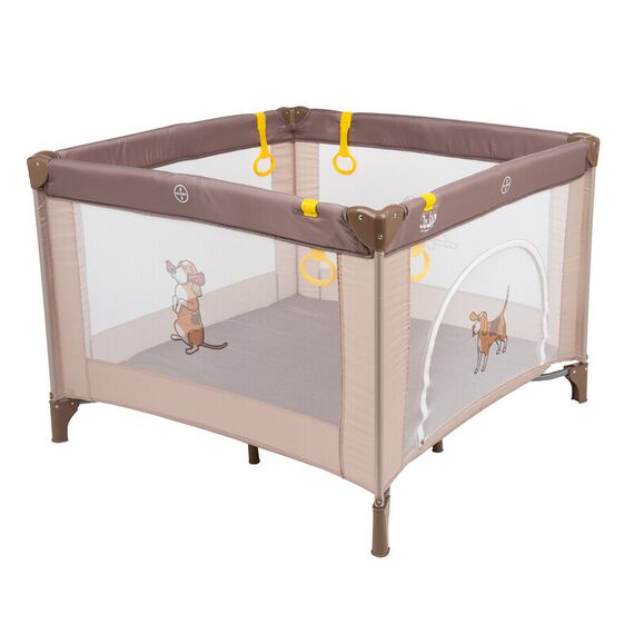 Tarc de joaca Juju Discovery Benji, Culoare: Crem, Dimensiuni: 100x100  - ExclusivMAG.ro