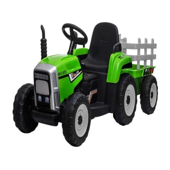Tractor electric pe baterie si muzica C1 R-Sport Verde, Culoare: Verde, Capacitate acumulator: 12V  - ExclusivMAG.ro