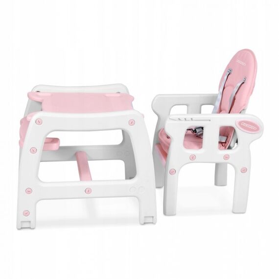 Scaun de masa 5 in 1 Ricokids Sinco - Roz, Culoare: Roz - poza 4 - ExclusivMAG.ro