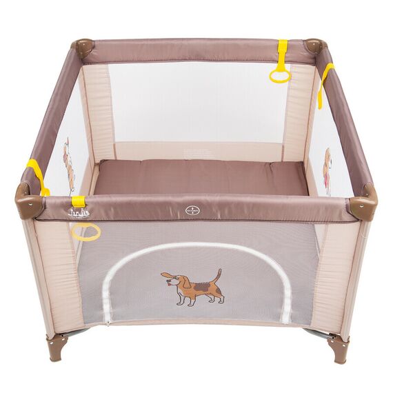 Tarc de joaca Juju Discovery Benji, Culoare: Crem, Dimensiuni: 100x100 - poza 2 - ExclusivMAG.ro
