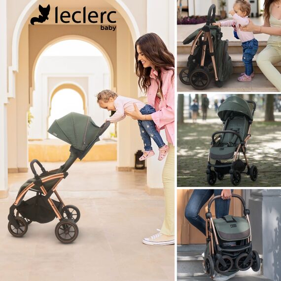 Carucior Leclerc Influencer XL Black Brown, Culoare: Negru - poza 8 - ExclusivMAG.ro