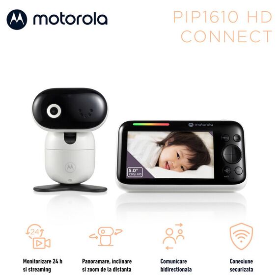 Video Monitor Digital + Wi-Fi Motorola PIP1610 HD Connect - poza 4 - ExclusivMAG.ro