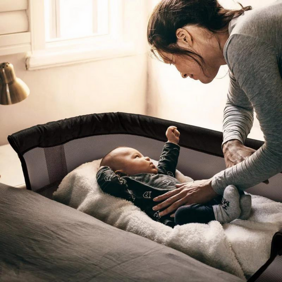 Patut co-sleeper BabyGo Vivaldi Beige, Culoare: Crem, Dimensiuni: 80x50 - poza 6 - ExclusivMAG.ro