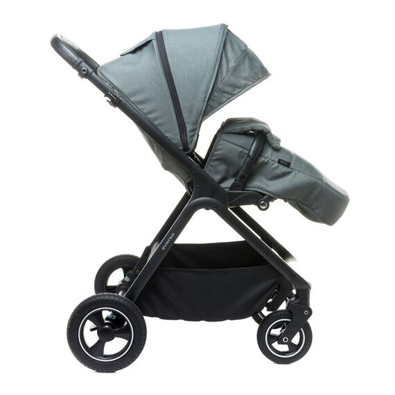 Carucior reversibil cu roti de cauciuc (max. 22 Kg) 4Baby EVERSO Gri, Culoare: Gri - poza 7 - ExclusivMAG.ro