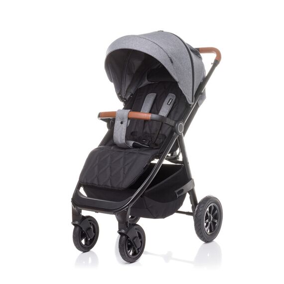 Carucior sport cu roti gonflabile (max. 22 Kg) 4Baby STINGER AIR Gri, Culoare: Gri  - ExclusivMAG.ro