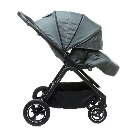 Carucior reversibil cu roti de cauciuc (max. 22 Kg) 4Baby EVERSO Gri, Culoare: Gri - poza 6 - ExclusivMAG.ro