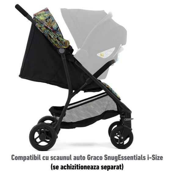 Carucior Graco Breaze Lite 2 Kaleidoscope, Culoare: Verde inchis - poza 4 - ExclusivMAG.ro