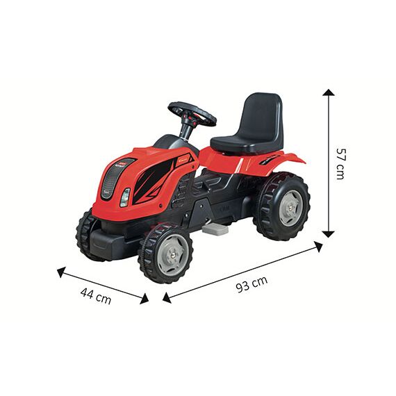Tractor cu pedale si remorca Micromax MMX Verde Inchis, Culoare: Verde inchis - poza 3 - ExclusivMAG.ro