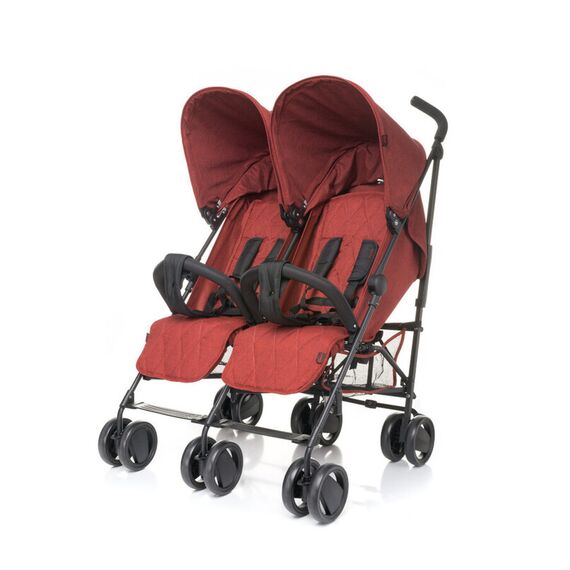 Carucior sport pentru gemeni 4Baby TWINS Rosu  - ExclusivMAG.ro