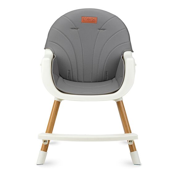 Scaun de masa copii Momi Flovi, Piele ecologica, Dark Grey, Culoare: Gri - poza 5 - ExclusivMAG.ro
