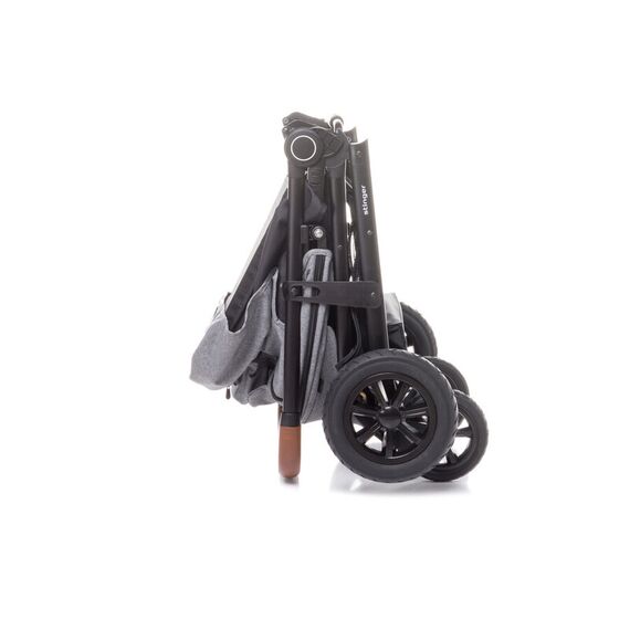 Carucior sport cu roti gonflabile (max. 22 Kg) 4Baby STINGER AIR Gri, Culoare: Gri - poza 6 - ExclusivMAG.ro