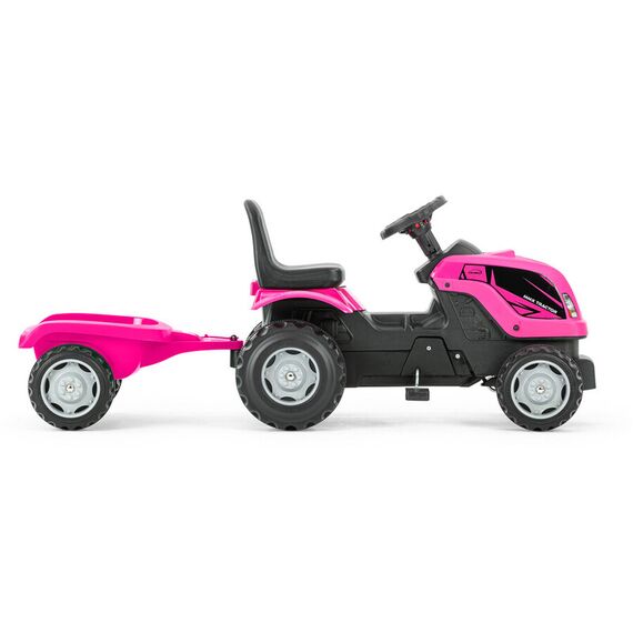 Tractor cu pedale si remorca Micromax MMX Roz, Culoare: Roz - poza 6 - ExclusivMAG.ro