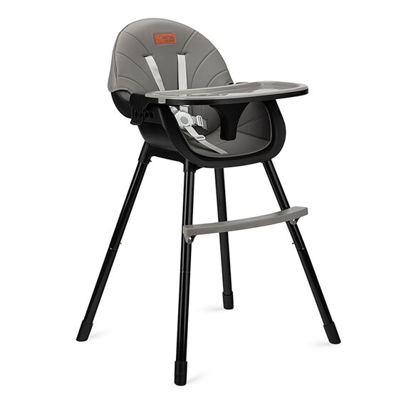 Scaun de masa copii Momi Flovi, Piele ecologica, Black, Culoare: Negru  - ExclusivMAG.ro