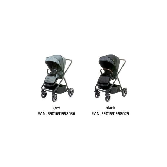 Carucior reversibil cu roti de cauciuc (max. 22 Kg) 4Baby EVERSO Gri, Culoare: Gri - poza 10 - ExclusivMAG.ro