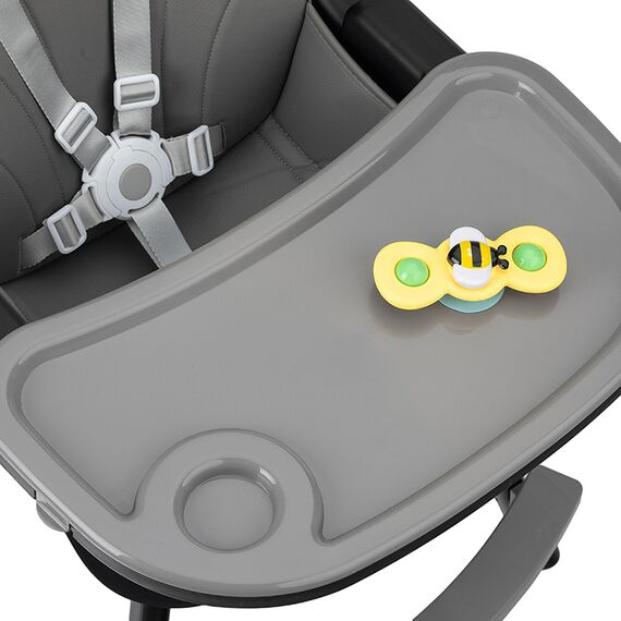 Scaun de masa copii Momi Flovi, Piele ecologica, Black, Culoare: Negru - poza 6 - ExclusivMAG.ro