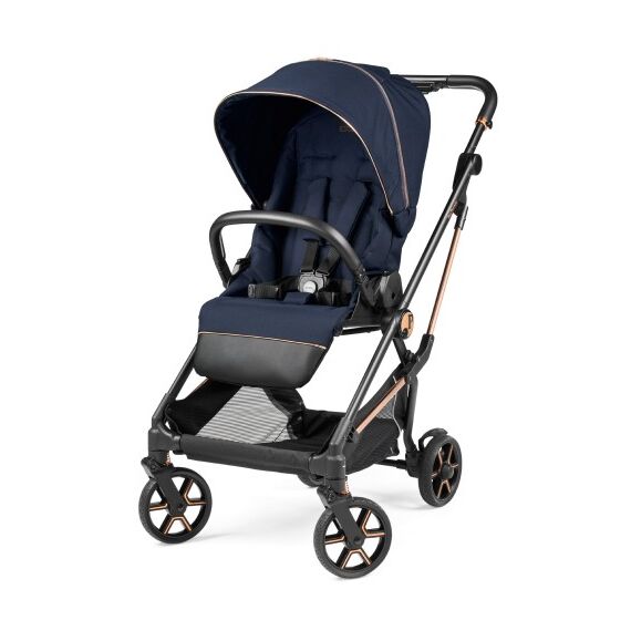 Carucior 3 in 1 Peg Perego Vivace, Lounge, Pagoda, 0 - 22 kg, Blue Shine, Culoare: Albastru - poza 3 - ExclusivMAG.ro