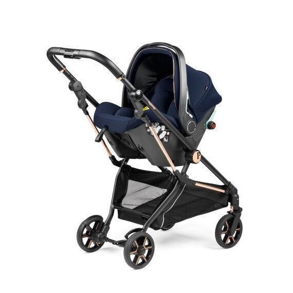 Carucior 3 in 1 Peg Perego Vivace, Lounge, Pagoda, 0 - 22 kg, Blue Shine, Culoare: Albastru - poza 6 - ExclusivMAG.ro