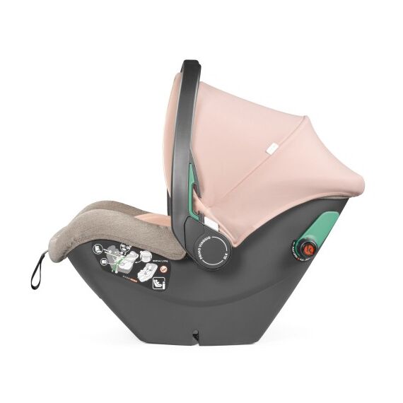 Scaun Auto Peg Perego i-size Primoviaggio SLK, 40 - 87 cm, 0-13 kg, Mon Amour, Bej / Roz, Culoare: Crem, Grupa: 0-13kg (0 luni - 12 luni) - poza 3 - ExclusivMAG.ro