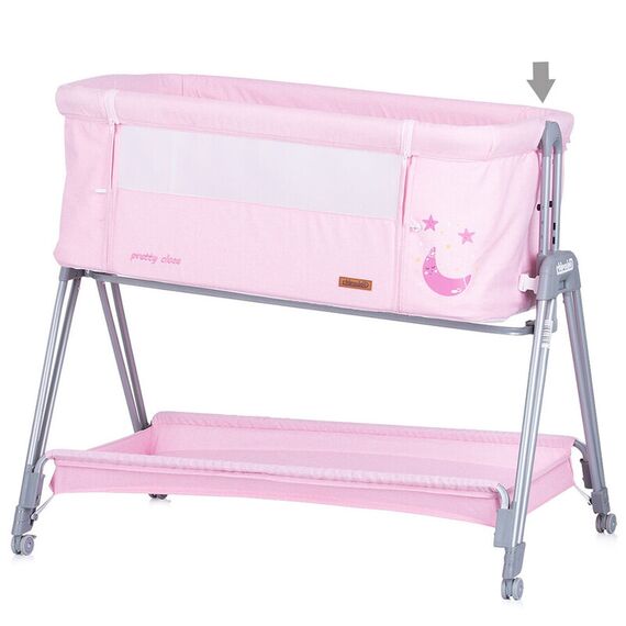 Patut Co-Sleeper Chipolino Pretty Close blush, Culoare: Roz - poza 5 - ExclusivMAG.ro