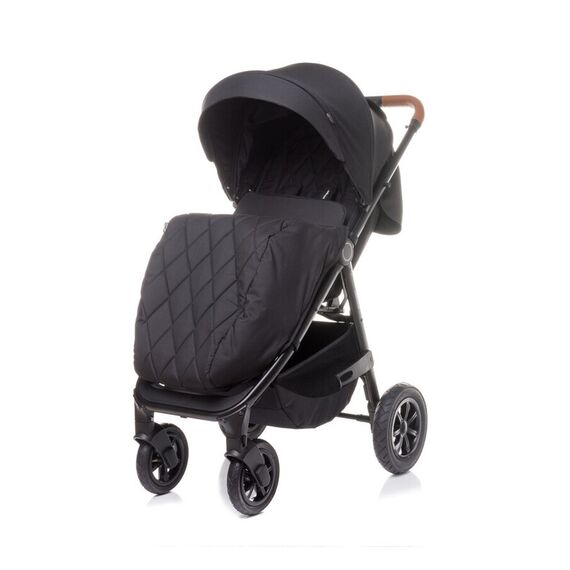 Carucior sport cu roti gonflabile (max. 22 Kg) 4Baby STINGER AIR Negru, Culoare: Negru - poza 2 - ExclusivMAG.ro