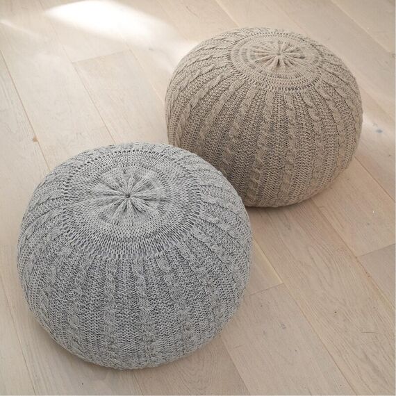 Fotoliu Pouffe Stone Tutti Bambini, Culoare: Crem - poza 4 - ExclusivMAG.ro