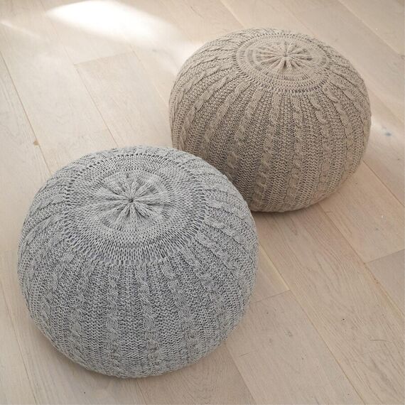 Fotoliu Pouffe Pebble Tutti Bambini, Culoare: Gri - poza 5 - ExclusivMAG.ro