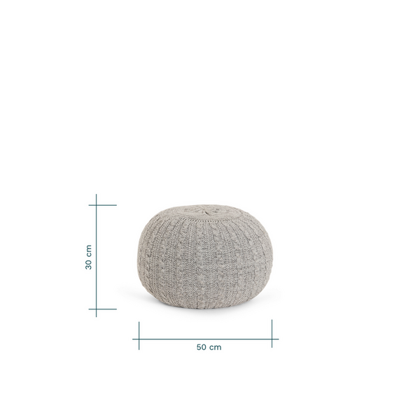 Fotoliu Pouffe Stone Tutti Bambini, Culoare: Crem - poza 5 - ExclusivMAG.ro