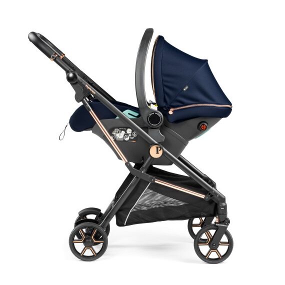 Carucior 3 in 1 Peg Perego Vivace, Lounge, Pagoda, 0 - 22 kg, Blue Shine, Culoare: Albastru - poza 8 - ExclusivMAG.ro