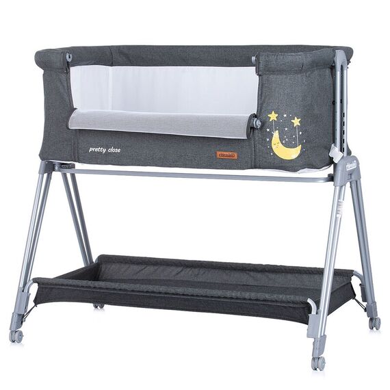 Patut Co-Sleeper Chipolino Pretty Close anthracite, Culoare: Gri - poza 4 - ExclusivMAG.ro