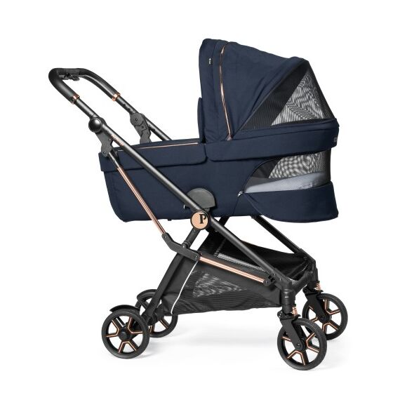 Carucior 3 in 1 Peg Perego Vivace, Lounge, Pagoda, 0 - 22 kg, Blue Shine, Culoare: Albastru - poza 4 - ExclusivMAG.ro