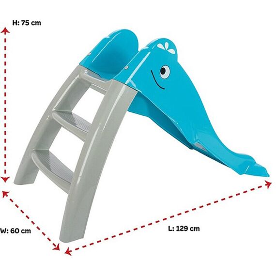 Tobogan Pilsan Dolphin Water Slide blue, Culoare: Turcoaz - poza 4 - ExclusivMAG.ro