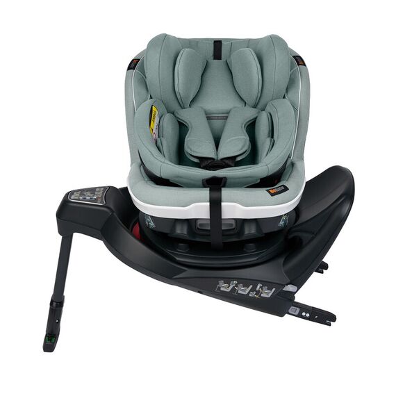 Scaun auto rotativ Besafe iZi Turn B i-Size (40-105 cm) - Sea Green Melange, Culoare: Turcoaz, Grupa: 0-18kg (0 luni - 4 ani) - poza 3 - ExclusivMAG.ro