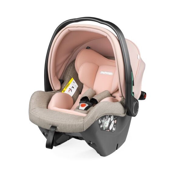 Scaun Auto Peg Perego i-size Primoviaggio SLK, 40 - 87 cm, 0-13 kg, Mon Amour, Bej / Roz, Culoare: Crem, Grupa: 0-13kg (0 luni - 12 luni)  - ExclusivMAG.ro