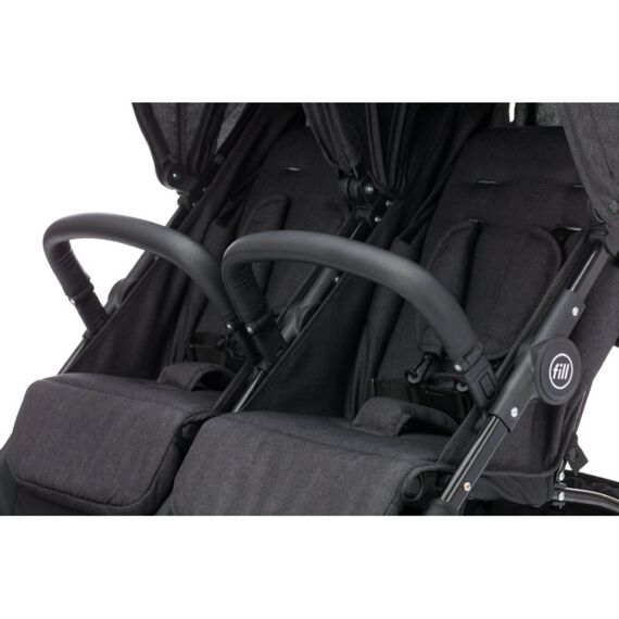 Carucior pentru gemeni Duo complet Black Fillikid - poza 4 - ExclusivMAG.ro