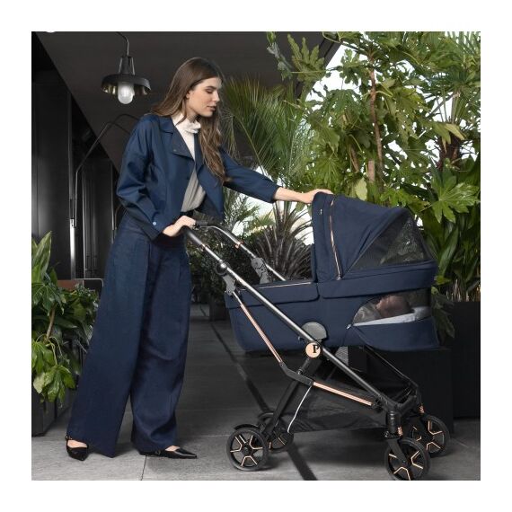 Carucior 3 in 1 Peg Perego Vivace, Lounge, Pagoda, 0 - 22 kg, Blue Shine, Culoare: Albastru - poza 17 - ExclusivMAG.ro